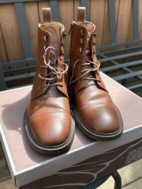 Novacas Men's Asher Vegan Leather Boots, Tan Tan